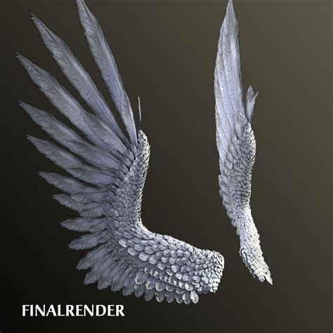 Wings 3D Models Obj .